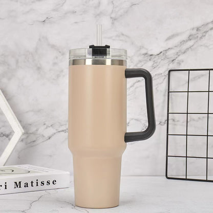 Stainless steel cup with 40oz handle