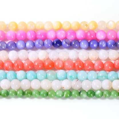 Extremely fine 3mm colored shell loose beads