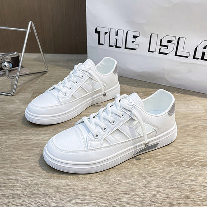 Flat mesh breathable shoes