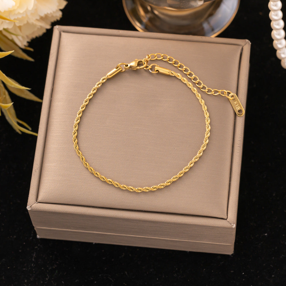 18K Gold Titanium Steel Bracelet