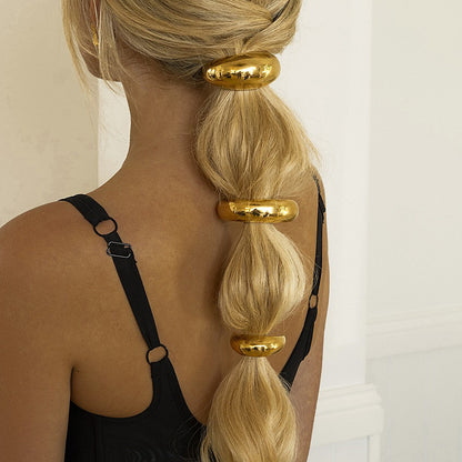 Banda de goma para el cabello de alta calidad, cuerda para el cabello lisa 