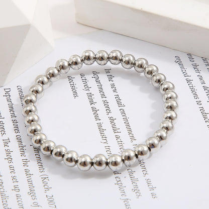Pulsera elástica de metal simple al por mayor 