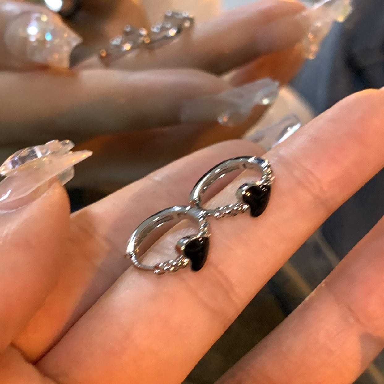 Dark love new earrings