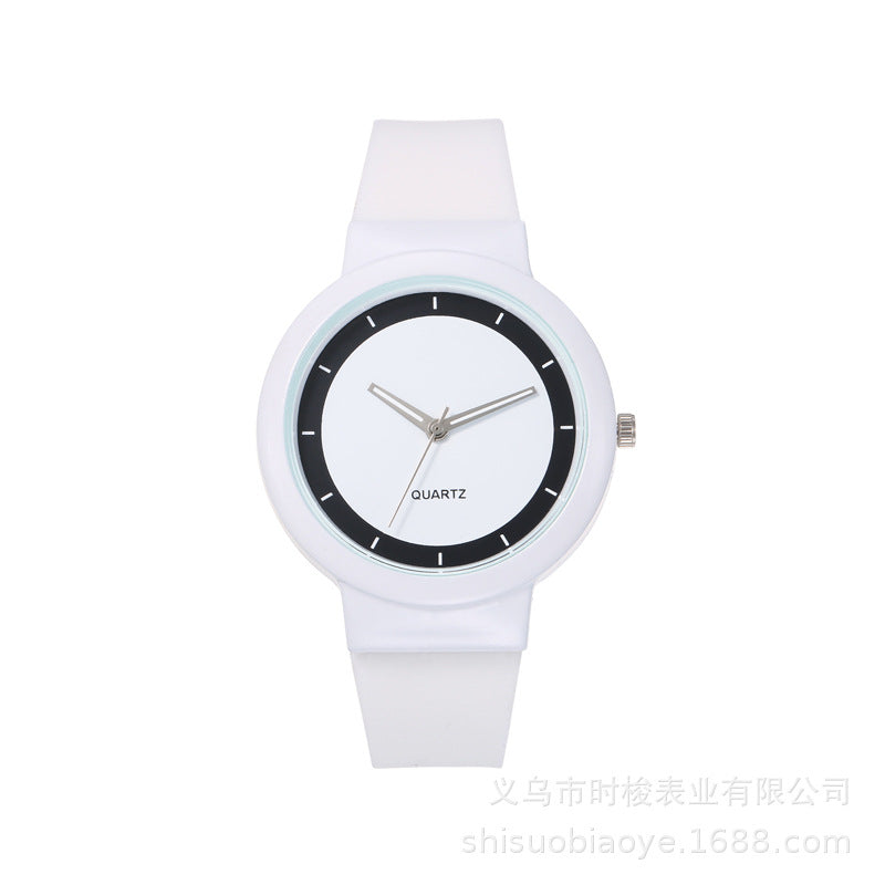 Student Candy Color Silicone Watch Minimalist Sport