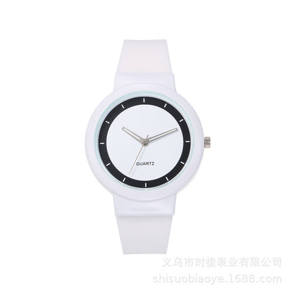 Student Candy Color Silicone Watch Minimalist Sport