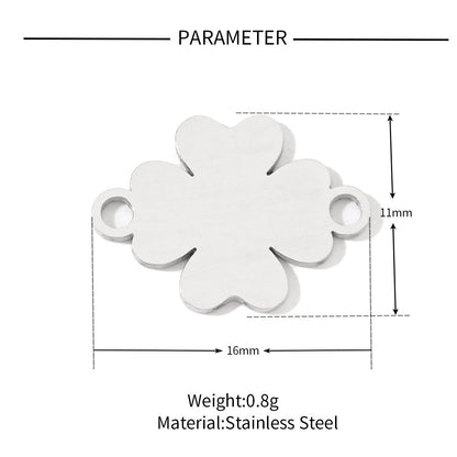 20 pcs/pack love star round titanium steel DIY pendant