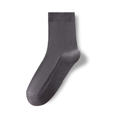 Calcetines antiolor de algodón para hombre de media pantorrilla primavera-otoño 