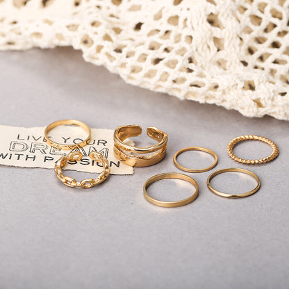 Vintage chain ring set 7 pieces