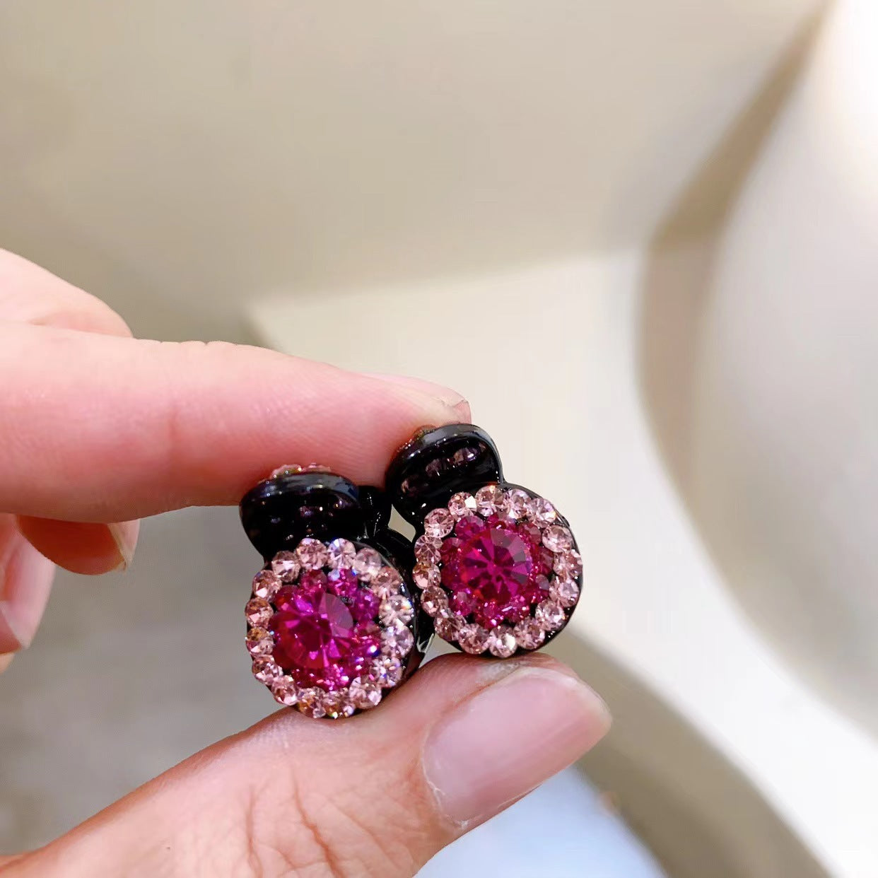 Cute broken hairpin flash diamond
