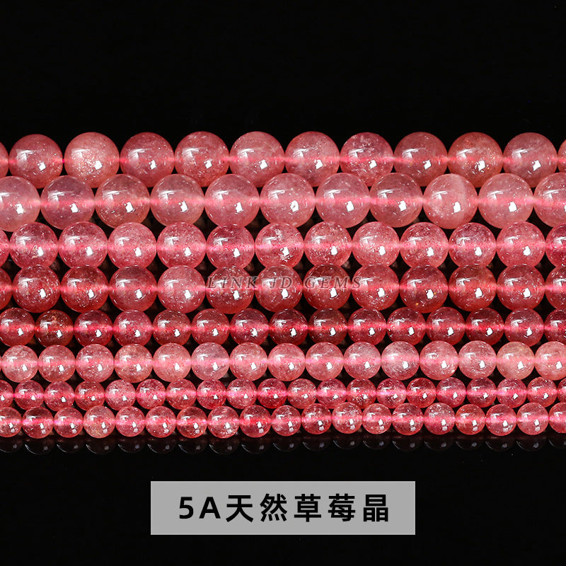 Strawberry crystal loose beads DIY beads