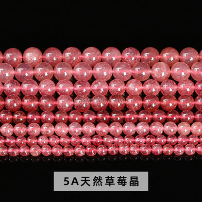 Strawberry crystal loose beads DIY beads