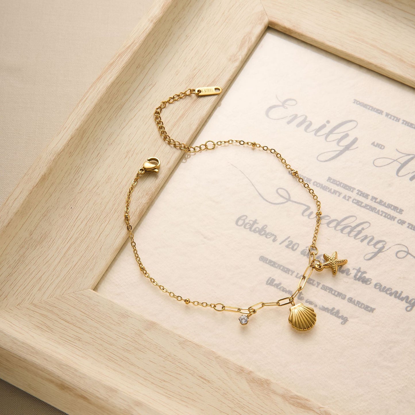 Titanium Steel Starfish Anklet