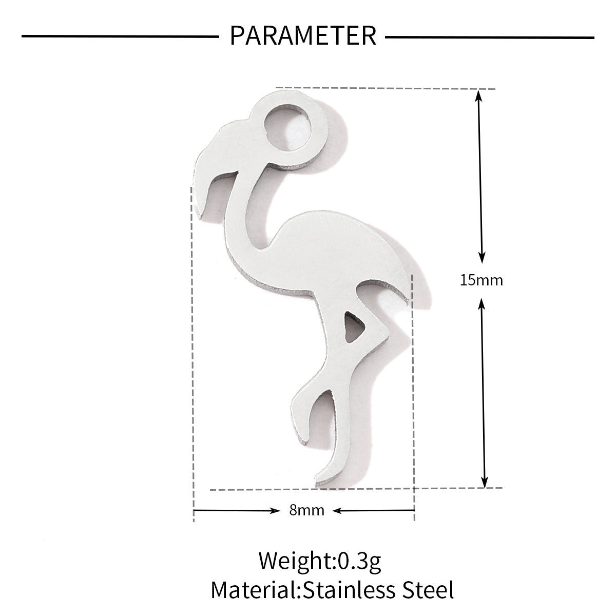 20 pcs/pack frog elephant bat titanium steel DIY pendant