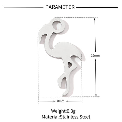 20 pcs/pack frog elephant bat titanium steel DIY pendant