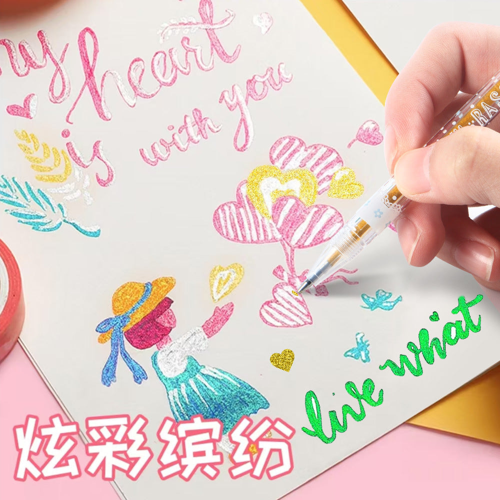 Color glitter neutral pen