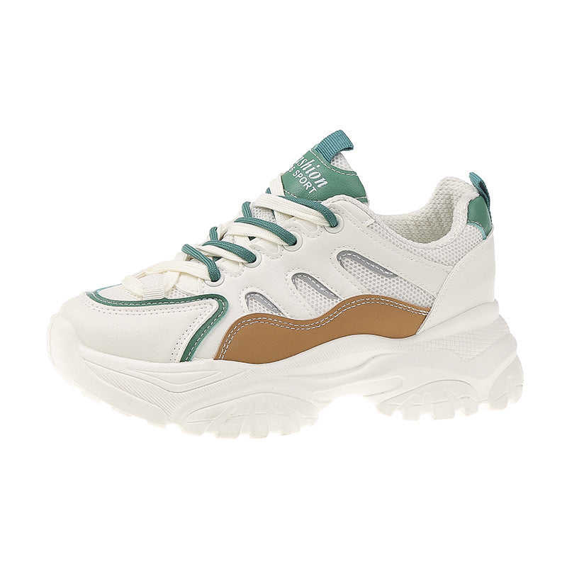 Thick-soled all-match breathable casual sports shoes