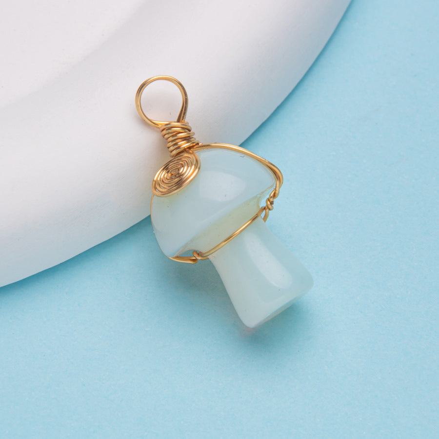 Pendente Cogumelo Cristal 20mm 