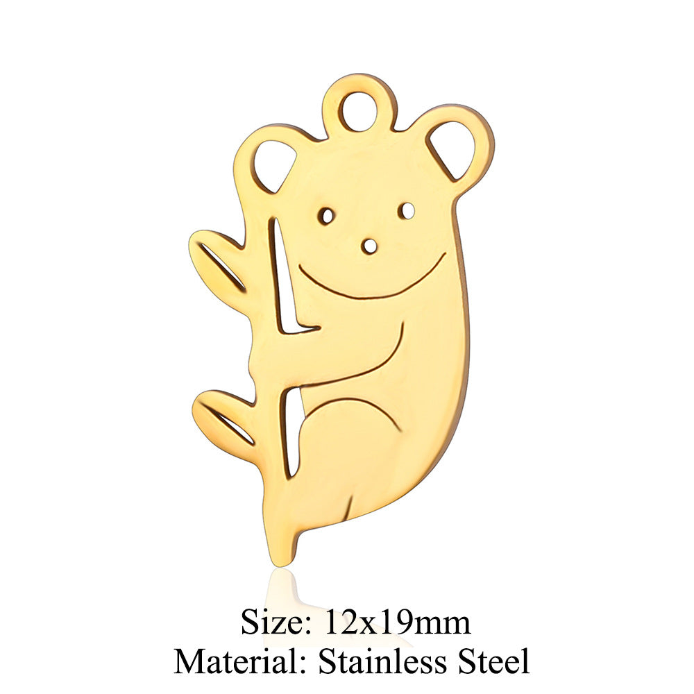 5 pcs/titanium steel pendant Seagull Mouse Koala Panda