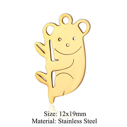 5 pcs/titanium steel pendant Seagull Mouse Koala Panda