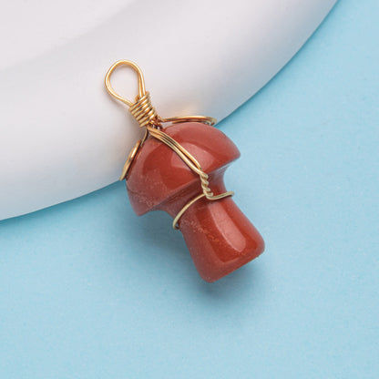 Pendente Cogumelo Cristal 20mm 