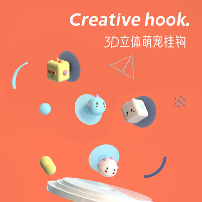 Hanging Hooks Non-Tracking Adhesive Strips Sticky Hooks