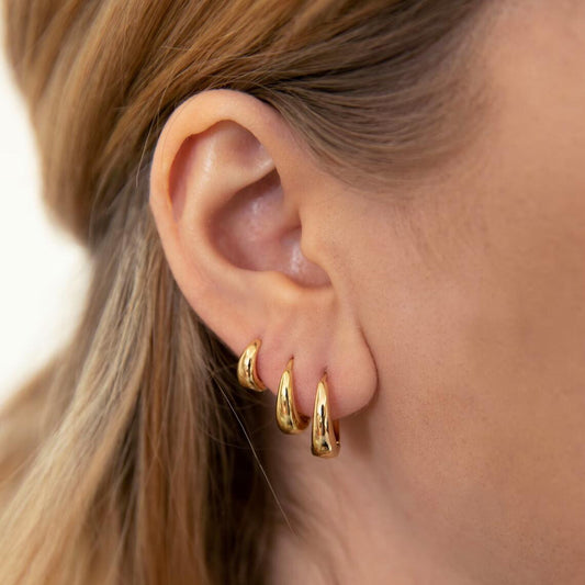 Punk Metal Hoop Earrings