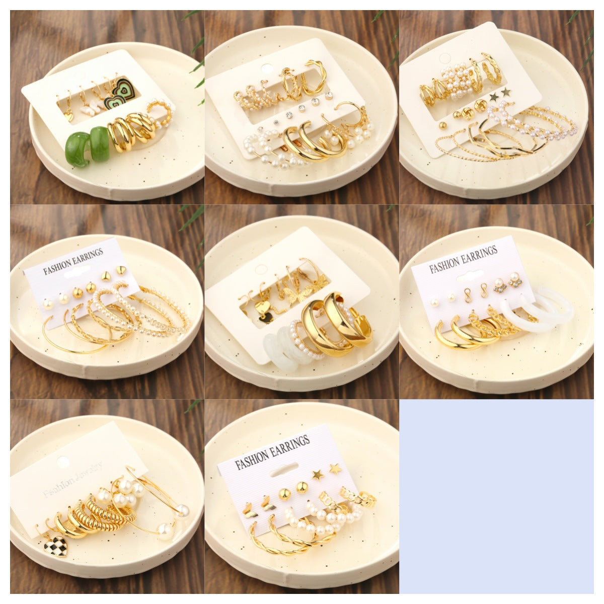 Love Butterfly Pearl Earring Set (44-Piece)