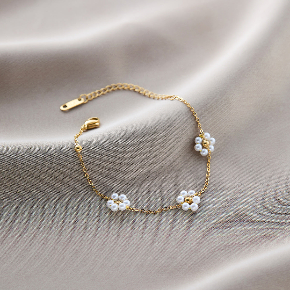 Titanium Steel Five-Leaf Clover Bracelet