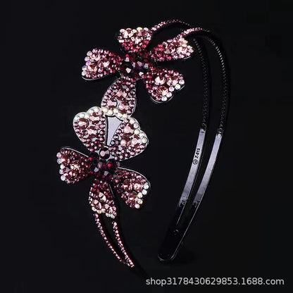 Headband spring and summer light luxury single flower headdress