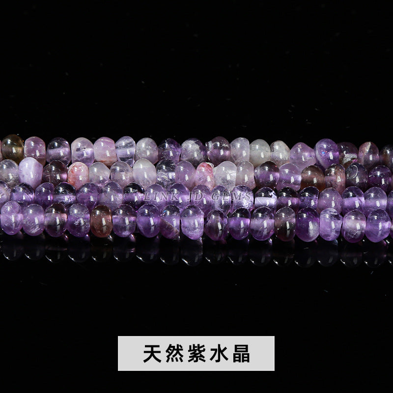 6 * 4Mm natural stone crystal abacus beads loose beads