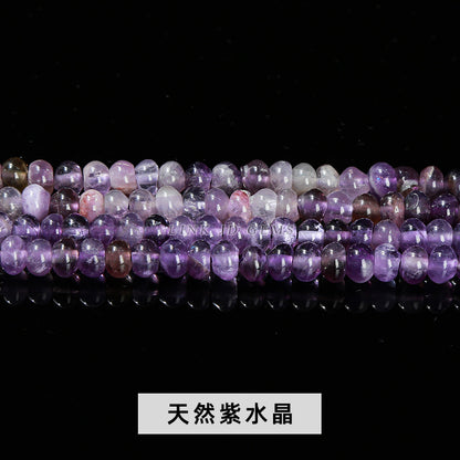 6 * 4Mm natural stone crystal abacus beads loose beads