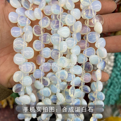 Crystal agate water drop beads loose beads