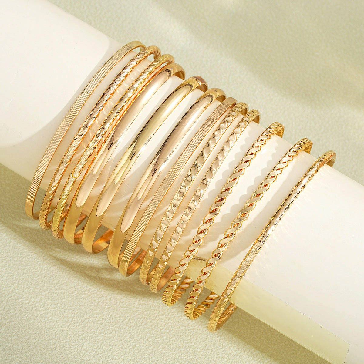 Stacked Wide Bracelet Set