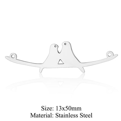 5 pcs/titanium steel pendant Seagull Mouse Koala Panda