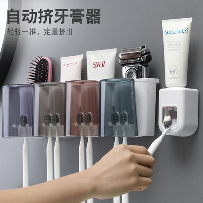 Juego de portacepillos de dientes de pared 