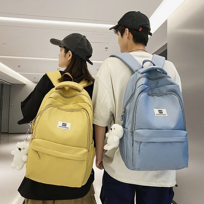 Backpack junior high school students large capacity waterproof schoolbag