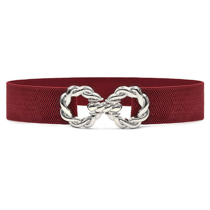 Elastic elastic women's belt