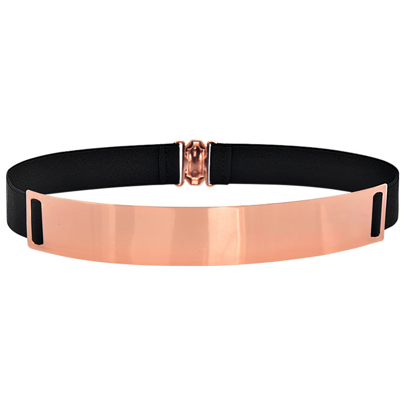 Personalized metal elastic belt