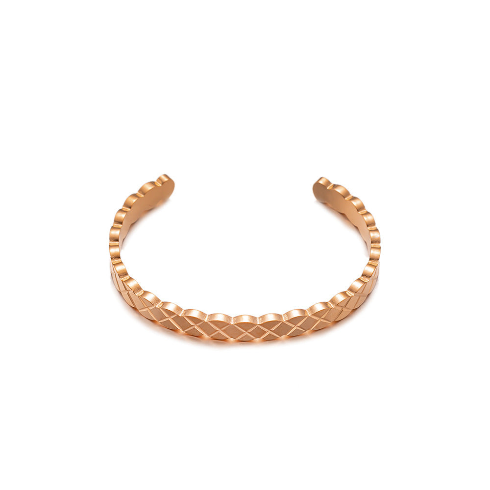 Non-Fading Titanium Steel Minimalist INS-Style Bracelet