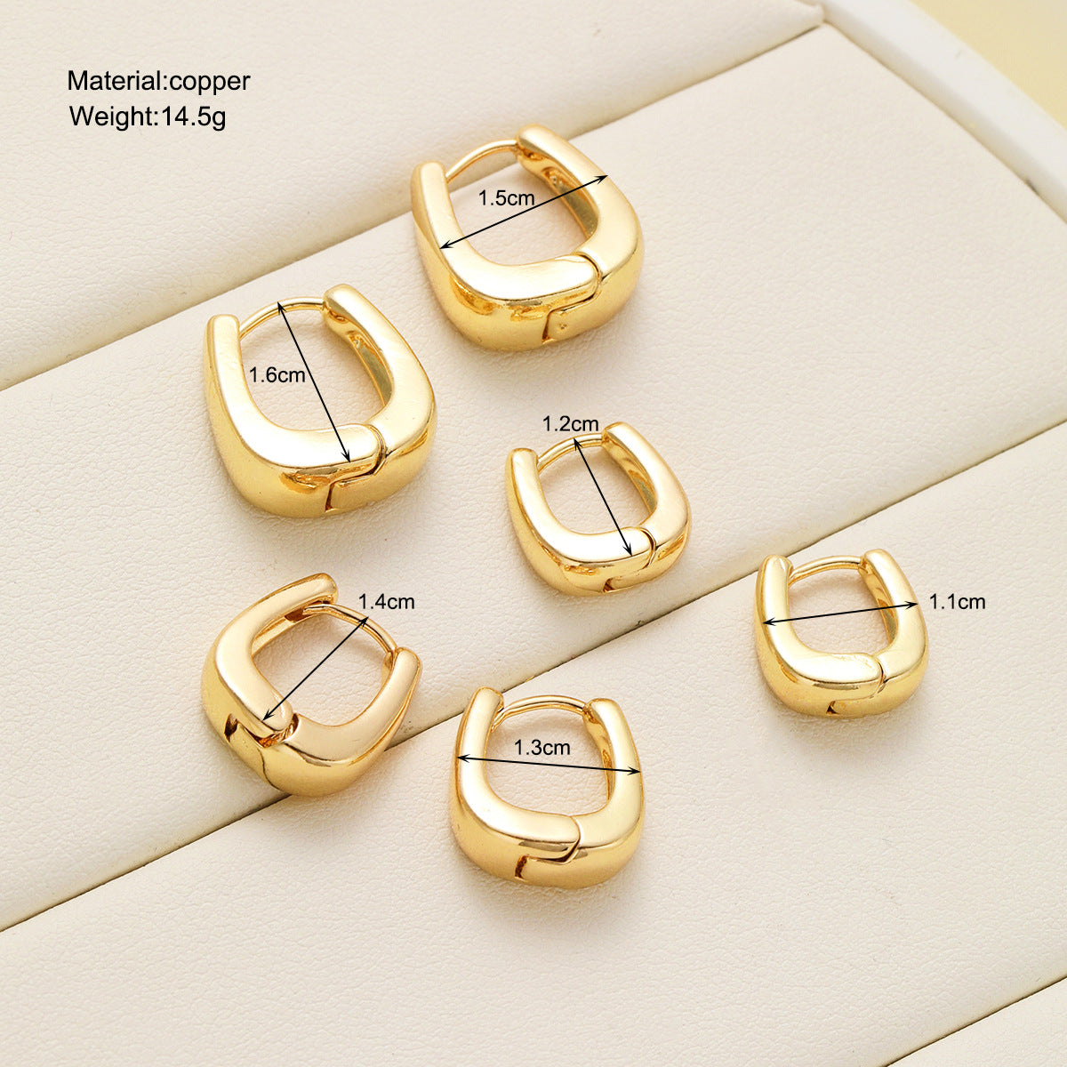 Retro Metal Hoop Earrings