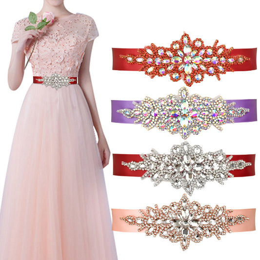 Rhinestone Decal Pearl Belt