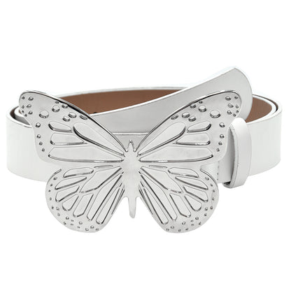 Silver Metal Butterfly Belt
