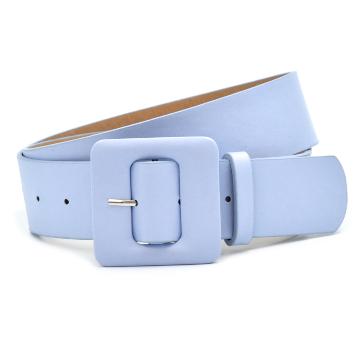 Non-porous square bag buckle belt