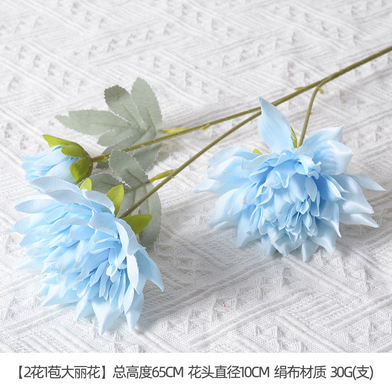 Artificial flowers blue series flowers plastic flowers wholesale