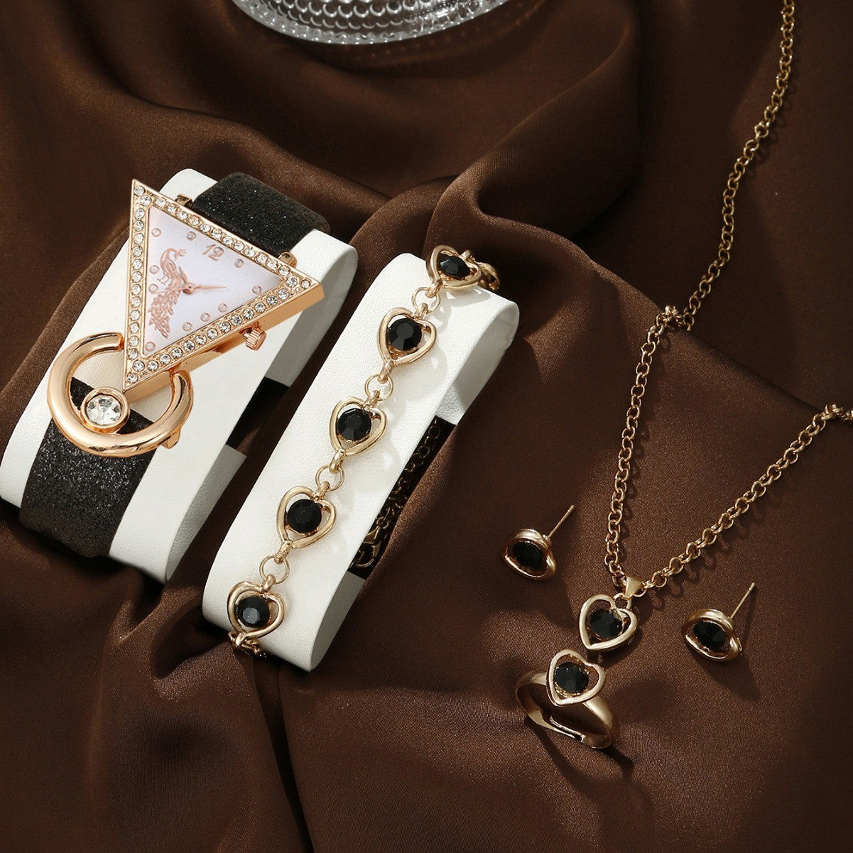 Watch Square Jewelry Set