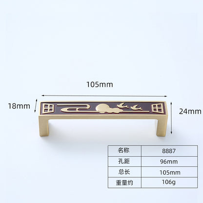 Chinese black copper handle