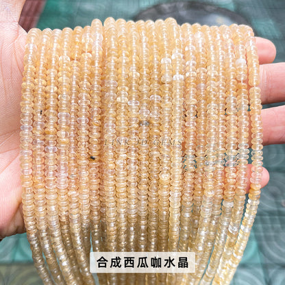 4 * 2Mm natural jade abacus beads loose beads