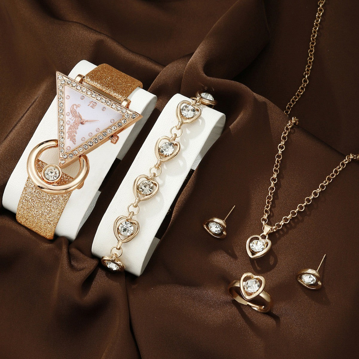 Watch Square Jewelry Set