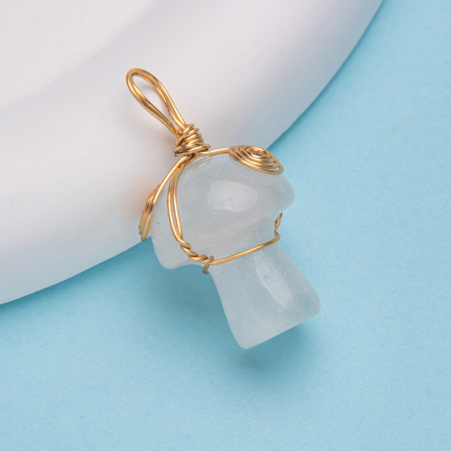 Pendente Cogumelo Cristal 20mm 