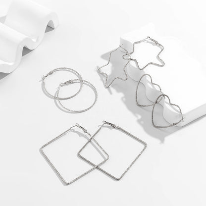 French retro inlaid imitation pearl earrings